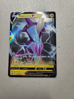 1x Toxtricity V SWSH017 Black Star Promo Pokemon Light Play LP Free Shipping - Image 1