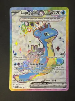 Lapras ex 158/142 Sv07: Stellar Crown Holo Pokemon - Image 1