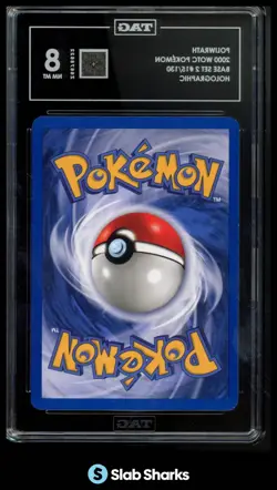 2000 WOTC POKEMON BASE SET 2 #15/130 POLIWRATH HOLO TAG 8 - Image 2