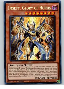 Yugioh Imsety Glory of Horus AGOV-EN011 1ST SECRET (NM) - Image 1