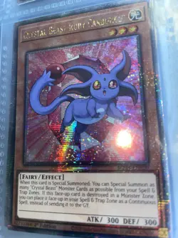 Crystal Beast Ruby Carbuncle Quarter Century Secret Rare 1st Edition Yu-Gi-Oh - Image 1