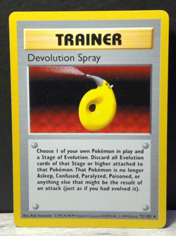 Devolution Spray - Base Set 72/102 Shadowless Rare Pokemon Card - Image 1