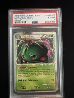 Pokemon TCG Meganium Prime HGSS08 HeartGold & SoulSilver Promo Card PSA 6 - Image 1