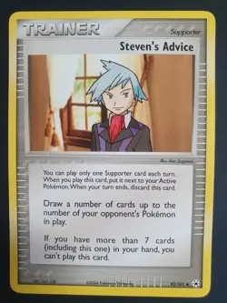 Steven's Advice 92/101 Trainer - EX Hidden Legends - Pokemon Card - Excellent - Image 1