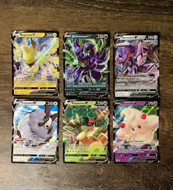 Lot of 6 Pokemon Holographic V Cards (From 2020-2022) Promo/Holo/Champions Path - Image 1