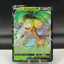 Alolan EXEGGUTOR V SWSH225 Ultra Rare Promo Pokemon Go Pokemon Card Near Mint - Image 1