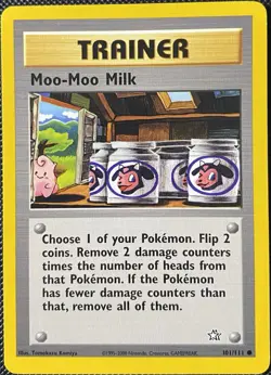 Moo-Moo Milk 101/111 Neo Genesis Regular - Pokemon Card - Image 1