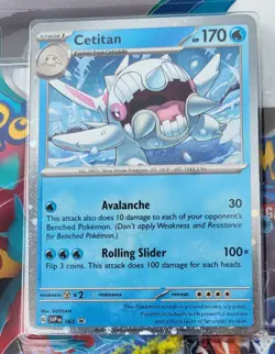 Pokemon TCG: Scarlet & Violet-Paradox Rift 3 Booster Packs & Cetitan Promo Card - Image 2