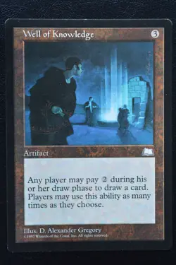 Magic The Gathering MTG WELL OF KNOWLEDGE Weatherlight LP Lightly Played - Image 1