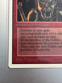 Goblin King - Unlimited Edition MTG (1993) Magic the Gathering Warped See Pics - Image 3