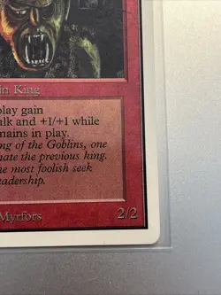 Goblin King - Unlimited Edition MTG (1993) Magic the Gathering Warped See Pics - Image 4