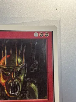 Goblin King - Unlimited Edition MTG (1993) Magic the Gathering Warped See Pics - Image 5