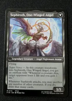 MTG - Sephiroth, Fabled SOLDIER - Final Fantasy - Near Mint Mythic #115 Non Foil - Image 2