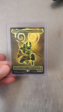 Aang, Swift Savior (Borderless) (Neon Ink Foil) Avatar: The Last Airbender Foil - Image 2