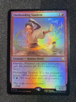 FIREBENDING STUDENT ~ NM ~ MTG Magic- 0139 TLA Avatar FOIL - Image 1