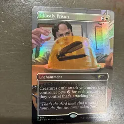 MTG Ghostly Prison 7042 Foil Dwight's Destiny Secret Lair The Office - Image 2