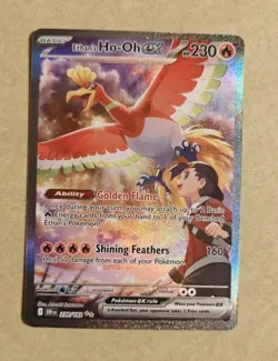 Ethan's Ho-Oh EX Special Illustration Rare 230/182 Pokemon Destined Rivals - Image 1