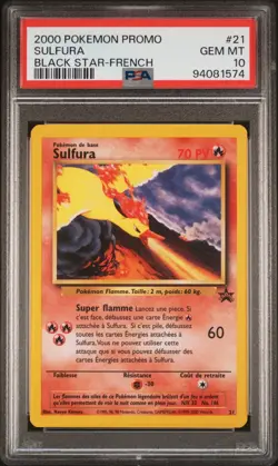 🇫🇷 SULFURA BLACK STAR PSA 10 - PROMO WIZARDS 21 FR Carte Pokemon 🇫🇷 - Image 2