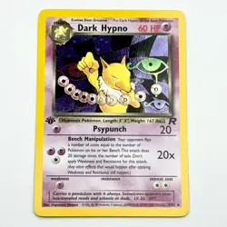 Dark Hypno 9/82 Near Mint 1st Edition Holo Rare Team Rocket Pokemon TCG SWIRL ?? - Image 1