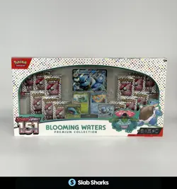 POKEMON SCARLET & VIOLET 151 BLOOMING WATERS PREMIUM COLLECTION SEALED BOX - Image 1