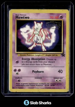 1999 POKEMON WIZARDS BLACK STAR PROMOS #3 MEWTWO - Image 1