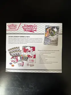 Pokemon TCG White Flare Elite Trainer Box ETB Seales W/ Slight Tear See Pictures - Image 4