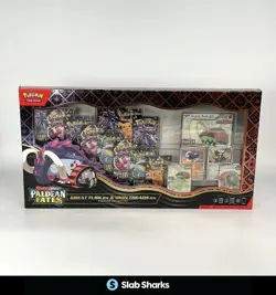 POKEMON SCARLET & VIOLET PALDEAN FATES GREAT TUSK & IRON TREADS EX PREMIUM BOX - Image 1