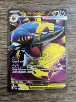 Pokemon TCG Phantasmal Flames Full Art Mega Sharpedo EX 113/094 - Image 1