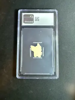 2022 Pokemon Center Flake Seals Pretend Boss Pikachu Team Skull CGC 10 - Image 2