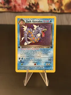 2000 Pokemon TCG Dark Gyarados 8/82 Team Rocket Holo 1st Edition - Image 1