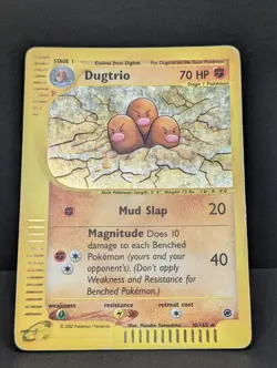 Dugtrio 010/165 Expedition Base Set Holo Rare Pokemon TCG Nintendo e-reader MP - Image 3