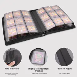 Toploader Binder Holds 324 Top Loaders Black 9 Pocket Album for TCG Sports Cards - Image 5