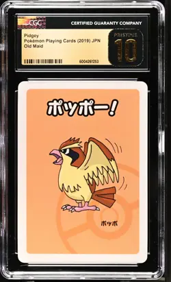 CGC 10 PRISTINE Pidgey Old Maid 2019 Japanese Pokemon Card - Image 1