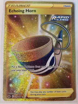 Chilling Reign - Echoing Horn 225/198 Hyper Rare Secret Pokemon Card Full ART - Image 1