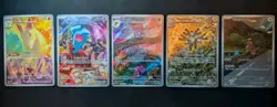 Pokemon TCG Lot of 5 Illustration Rare Cards - Image 1