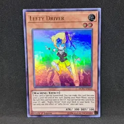 Lefty Driver DUPO-EN033 1st Edition Ultra Rare LP Light Play Yu-Gi-Oh! Card - Image 1