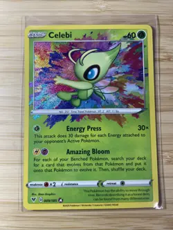 Pokemon Card TCG - Celebi 009/185 Amazing Rare Vivid Voltage Near Mint - Image 1