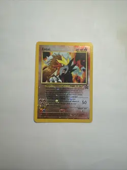 Entei 34/53 Black Star Promo Reverse Holo Pokemon TCG Card DMG - Image 1