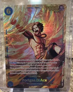 One Piece TCG OP13-119 Portgas .D. Ace SEC Card Game CCG English - Image 1