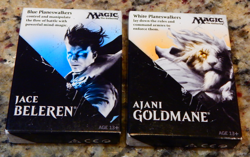 2 Decks - Jace Beleren / Ajani Goldmane - Blue and White Planeswalkers (MTG M15) - Image 1
