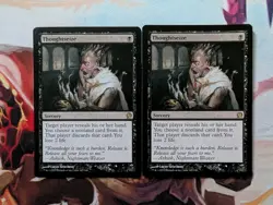 2x Thoughtseize - Theros Rare Sorcery - Magic the Gathering LP - Image 1