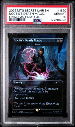 PSA 10 Noctis's Death Magic (FOIL) Secret Lair x Final Fantasy 1870 FFXV MTG - Image 1