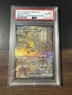 2023 Pokemon Mew En-151 #201 Alakazam Ex Special Illustration Rare PSA 10 - Image 1