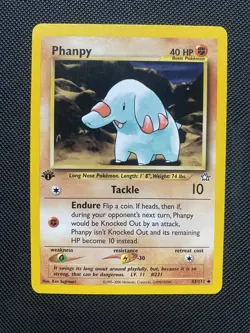1st Edition Phanpy 43/111 - Neo Genesis - Pokemon NM - Image 1