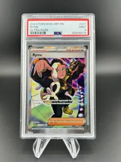 2023 PSA 9 POKEMON OBF EN-OBSIDIAN FLAMES 221 RYME ULTRA RARE - Image 1