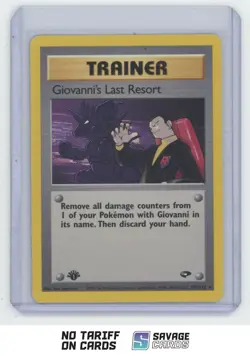 2000 Pokemon Gym Challenge 1st Edition Giovanni’s Last Resort #105/132 - Image 1
