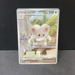 2025 Pokemon SV Black Bolt Cinccino Illustration Rare #153/086 SCARLET & VIOLET - Image 1