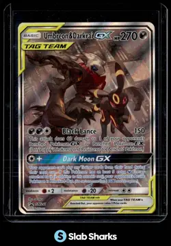 2016 POKEMON SM BLACK STAR PROMOS #SM241 UMBREON & DARKRAI GX TAG TEAM - Image 1