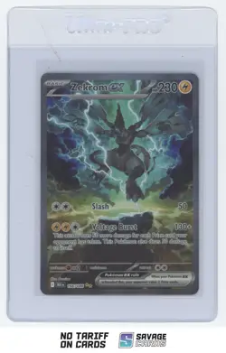 2025 Pokemon Scarlet & Violet Series - Black Bolt Zekrom ex #166/086 Special - Image 1