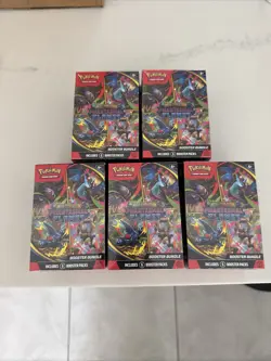 Pokemon Mega Evolution Phantasmal Flames Booster Bundle - Lot Of 5 FREE SHIPPING - Image 1